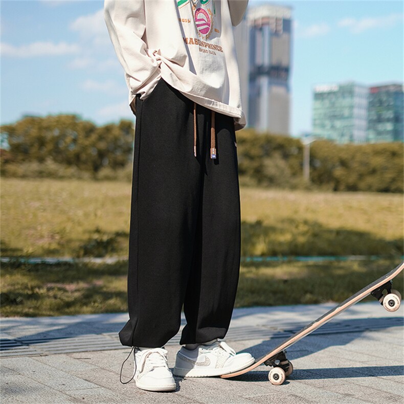 秋季ins潮牌直筒裤宽松百搭长裤日系复古休闲裤男K4274-P32,男装休闲裤,星座512-2
