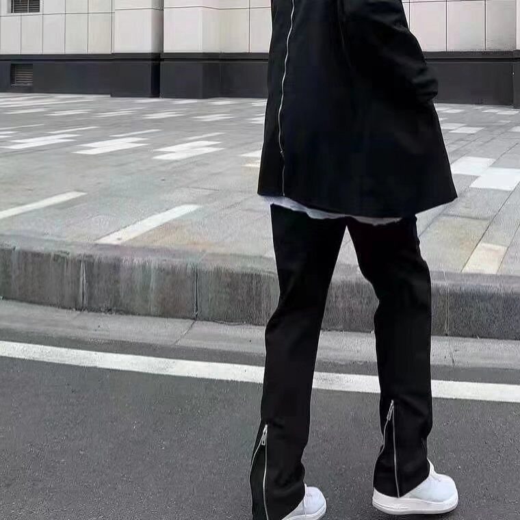 男生ins日系港风潮男直筒休闲百搭裤宽松潮流百搭运动长裤,女装休闲裤,星座1210-1