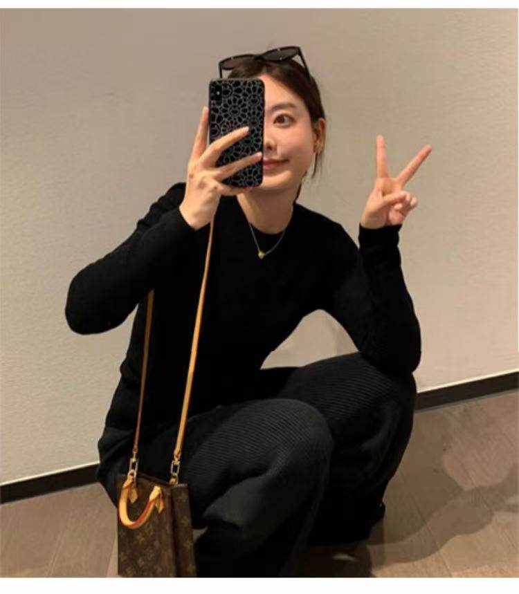 2025年女士通勤百搭简约春季新款打底衫，女装针织衫/毛衣，忠诺羊绒