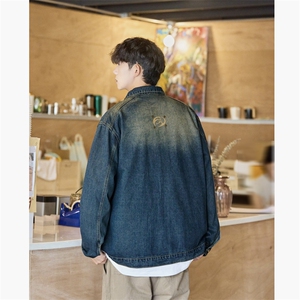高街牛仔外套男士韩版潮流痞子帅气2024秋冬ins宽松夹克W5974-P70图片