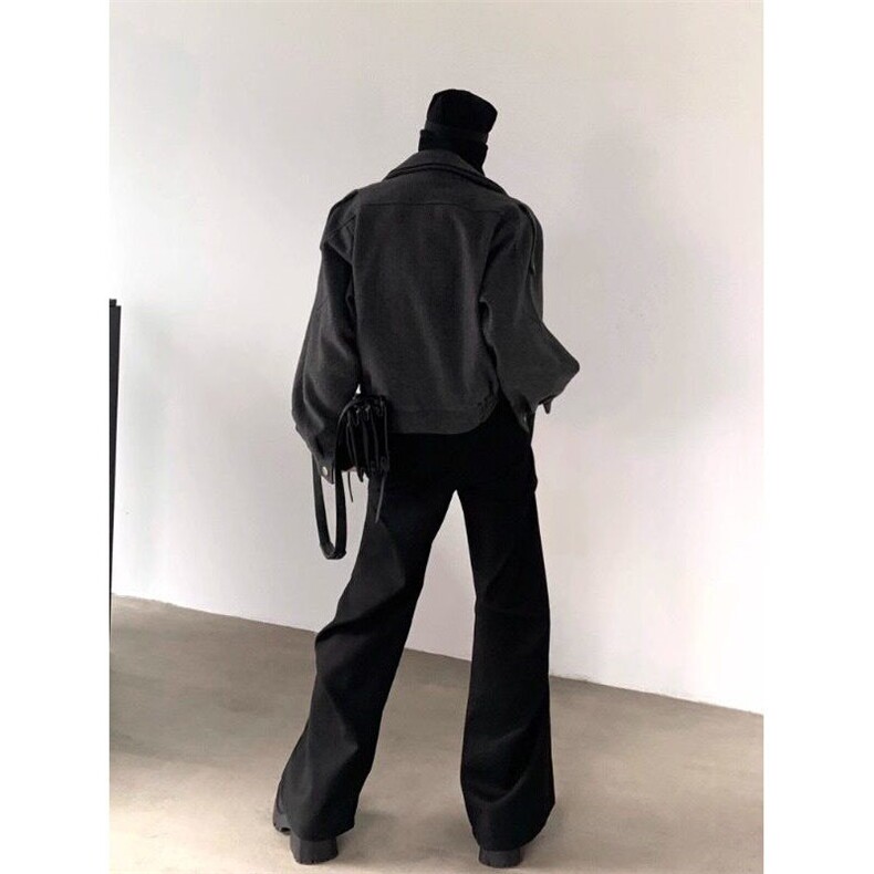 假两件毛呢大衣男加厚短款廓形轻熟风夹克外套1001-1-J885-P85,男装夹克,星座1001-1
