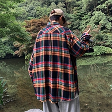 S127-P38秋季宽松型潮牌衬衫，男装衬衫，星座1501-1