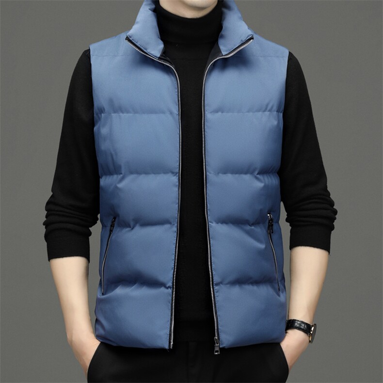 CAH9066钱塘2020-2冬季厚款时尚休闲中年男士简约百搭马甲P62,男装背心/马甲,钱塘207-2