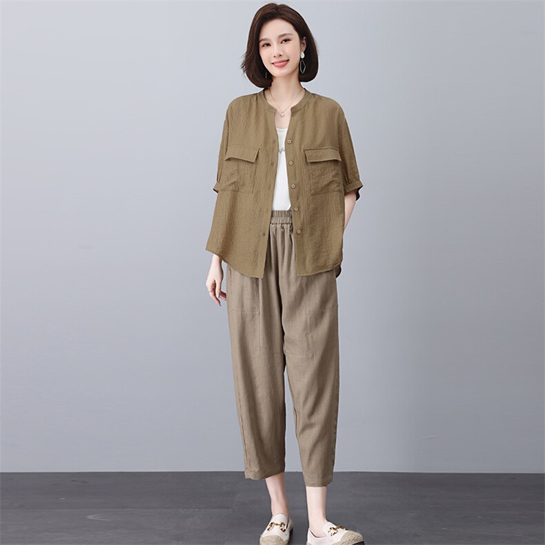 时尚休闲女装套装宽松显瘦两件套夏季必备舒适穿搭,女装套装/套裙,悦见她