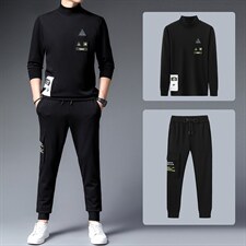 CA9855钱塘2020-2秋冬季新款时尚休闲帅气中青年男士套装P160，男装休闲套装，钱塘207-2