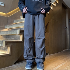 2025秋季新款户外条纹褶皱设计宽松冲锋裤B315-K24290-特p35控68，男装休闲裤，电商B315