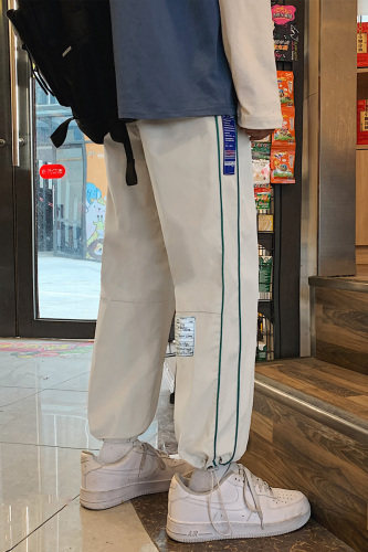 ！数据好！2023秋冬男士撞色潮流休闲裤百搭束脚裤K2020P45,男装休闲裤,电商B220