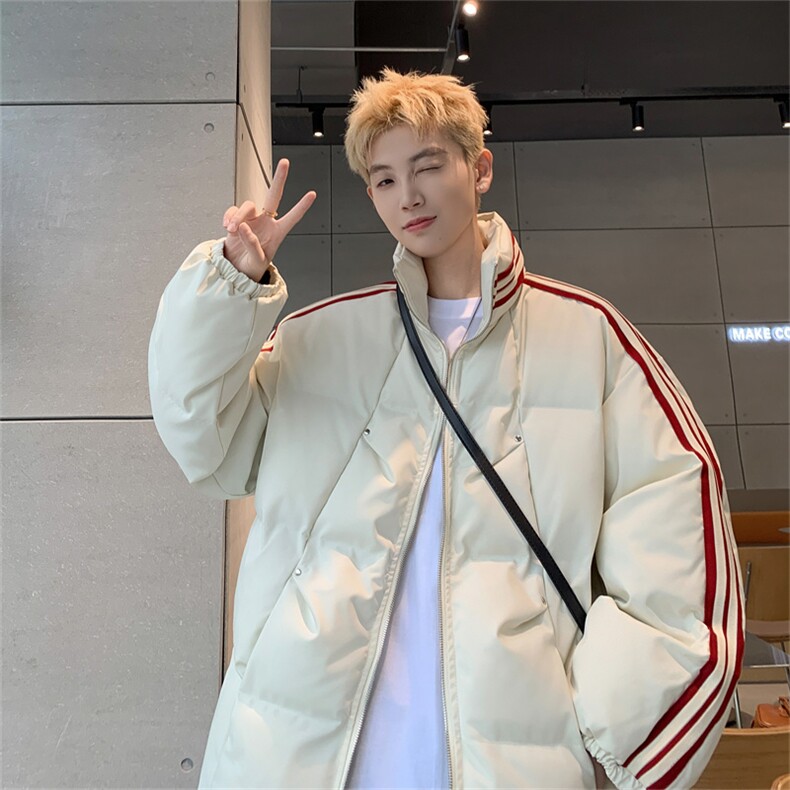 特P95控158168三条杠棉服冬外套情侣格子棉衣立领面包服MY243,男装棉衣,电商B370