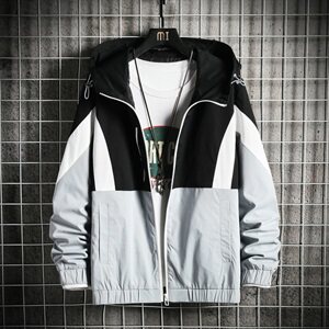 2021新款男士休闲外套韩版潮流工装夹克宽松百搭潮牌DS934T,蓝色花衬衣搭配白色短裤文案图片