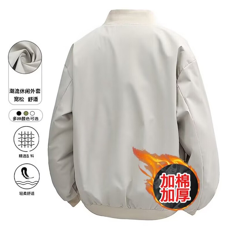 1506/QL6180/P59潮牌飞行服男女同款情侣休闲高街宽松外套冬季,女装短外套,星座1506