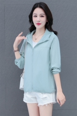 燕颉防晒衣女士夏季2024新款小个子薄款外套防晒服上衣女子妈妈装，女装防晒衣，燕颉服饰