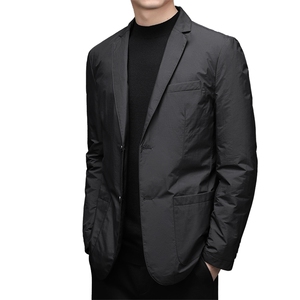 秋冬季爸爸西装外套男中老年商务休闲宽松西服MNSA6629961-P245图片