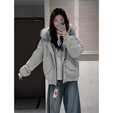 现货美式宽松连帽加厚可拆卸毛领宽松三防棉服2053/P95，男装棉衣，星座205-3