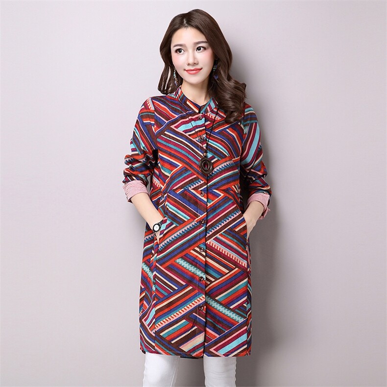 2021新款长款修身长袖简约潮流衬衫花纹韩版潮流时尚百搭，女装衬衫，独衣靓