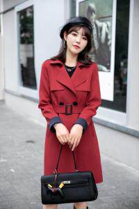 春装订货款：空气层面料休闲外套风衣M到XXL，女装风衣，拉思维加丝