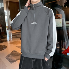 W3217-P60秋季休闲卫衣男长袖T恤打底衫，男装T恤，电商D310B-1