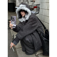 小香风针织卫衣外套男女轻奢复古高级感情侣装上衣MS6034，女装短外套，星座1116A（原606A-3）