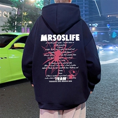 CM069P60新品重磅纯棉连帽卫衣秋冬外套卡通印花帽衫高街外套，男装卫衣，星座304A-1