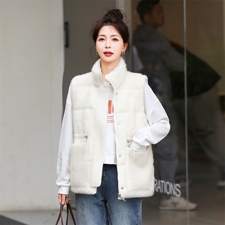 绵羊毛90白鸭绒羽绒服马甲女2025冬季新款韩版时尚气质保暖小外套,女装羽绒服,意芙