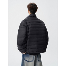 印花轻便90绒白鸭绒M-5XL大码：锦纶羽绒服男78187P238控328，男装羽绒服，星座226-1