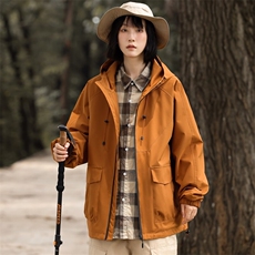 2025春季户外连帽冲锋衣三防情侣登山服夹克男山系外套JK2381-P40，男装夹克，星座1402-1