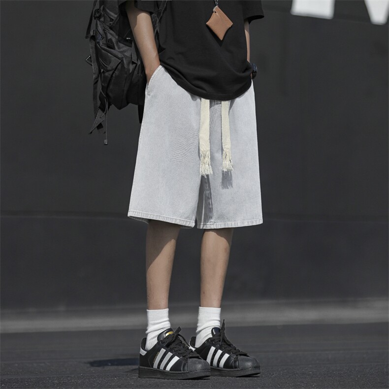 2024夏季薄款宽松休闲潮流百搭五分裤DK852-特批-34,男装牛仔裤,星座718-1
