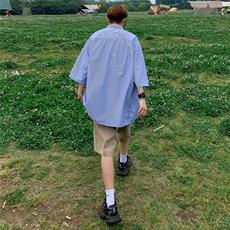 夏季新款衬衫潮流慵懒男方领衬衫P30，男装衬衫，星座1116-2