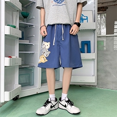 DK39164-P15港风休闲短裤男士大码运动五分裤男中裤男马裤，男装休闲裤，电商A040