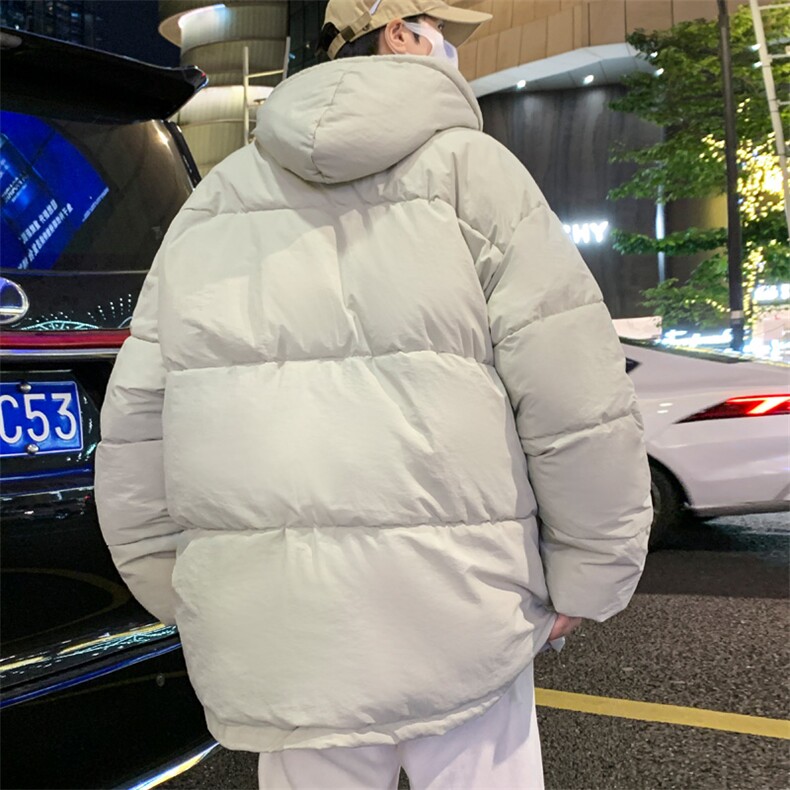 连帽棉衣男士冬季加绒加厚休闲外套面包服棉袄M02P85,男装棉衣,电商A157