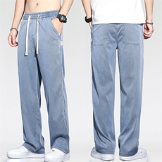 2025夏季天丝牛仔裤男宽松薄款潮牌莱赛尔休闲裤1048-P45已备货，男装牛仔裤，星座224-3