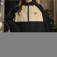 C856-P110工装棉衣外套女森系撞色拼接艺术设计感冲锋衣棉服上衣，男装夹克，星座911-2(原星座613-2）