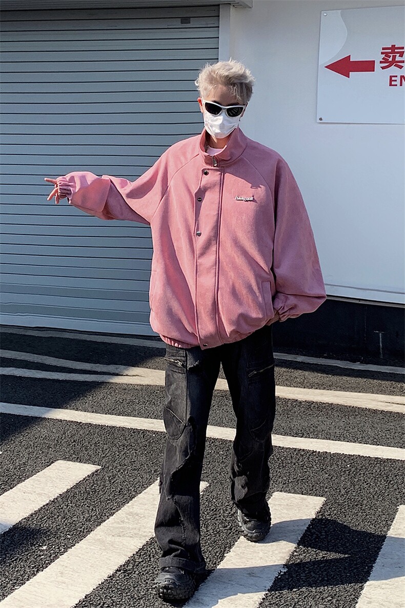 2025秋美拉德外套港风立领鹿皮绒男夹克外套705-1-W8813-P68控95,男装夹克,星座705-1