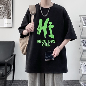 麂皮绒短袖t恤男大码半袖男 JD82418-P25图片