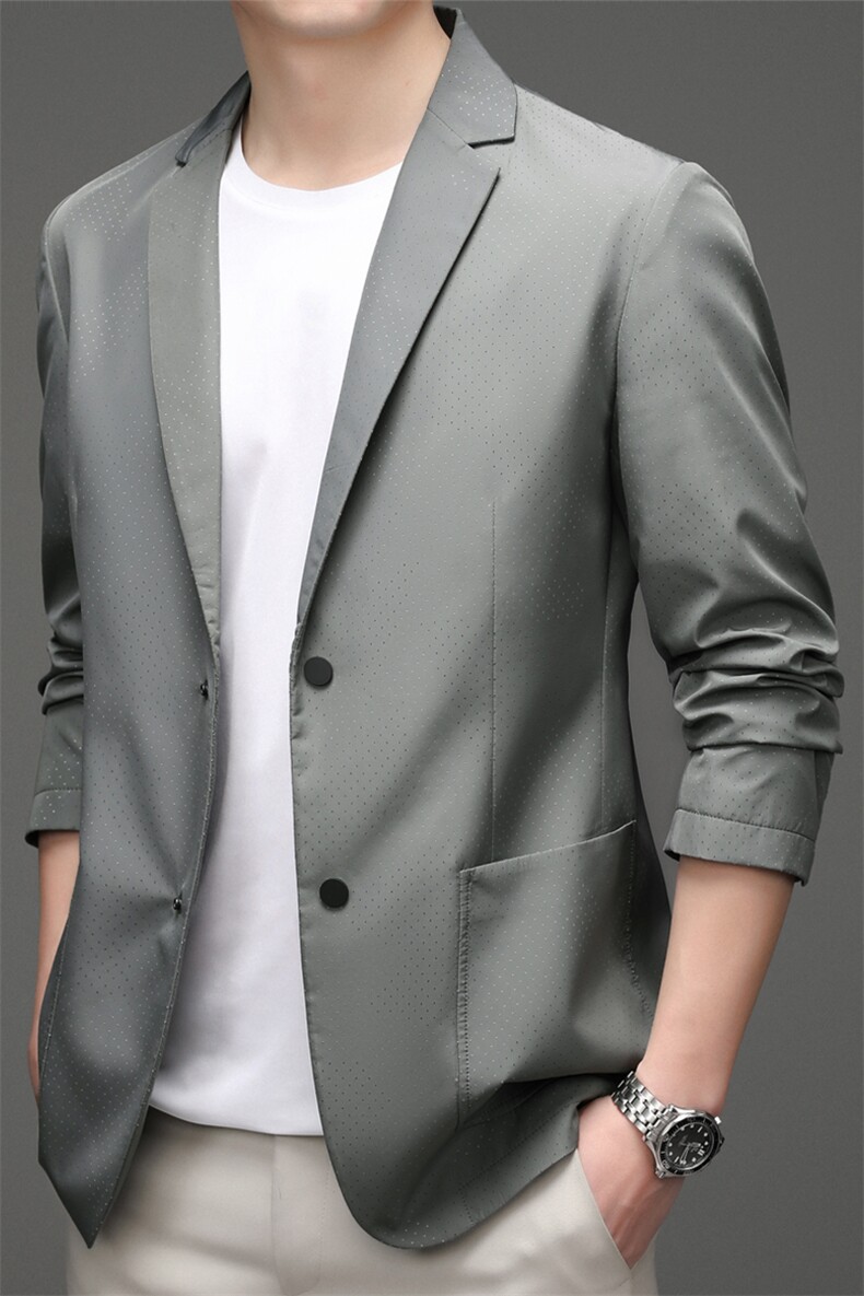 BW8821008钱塘2020-2秋季新款男士休闲简约百搭西服纯色外套P142,男装西服,钱塘207-2