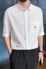 23年男士短袖衬衣A210-CS11-P55，男装T恤，电商A210