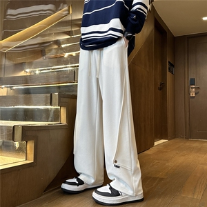 YK133 特P38 控68 品质保障！秋装舒适菠萝格情侣宽松休闲长裤图片