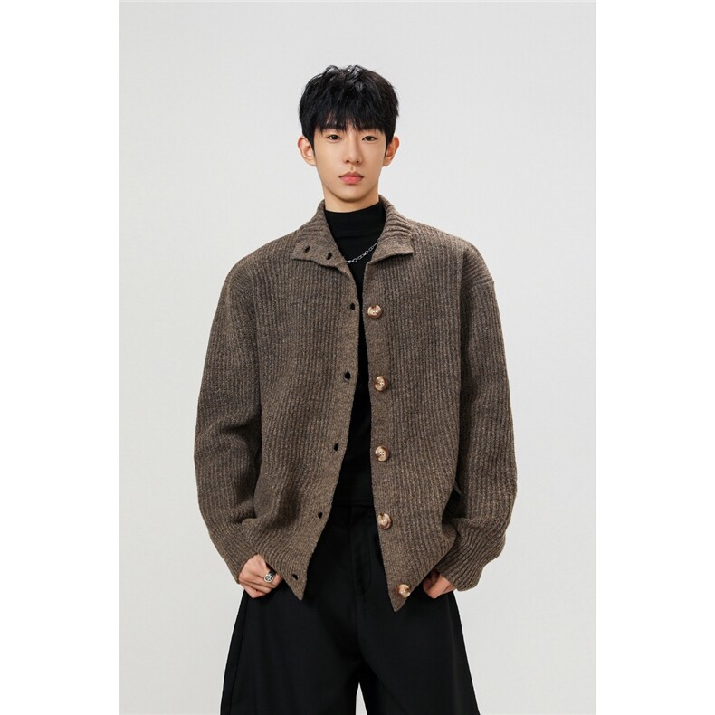冬季立领开衫毛衣男针织衫M4120-P55,男装针织衫/毛衣,电商D202