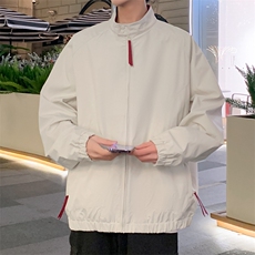 春季户外防水复古撞色立领夹克外套新款纯色休闲A406JK3502P75，男装夹克，星座309（原A406）