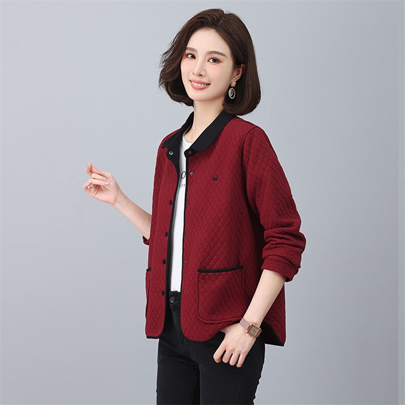 2024秋装新款时尚舒适女装短外套优雅百搭显瘦修身夹克,女装短外套,鑫鑫格