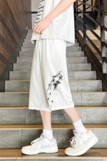 冰丝七分裤男大码速干短裤男五分裤港风风格QK72382-P25，男装休闲裤，电商A040