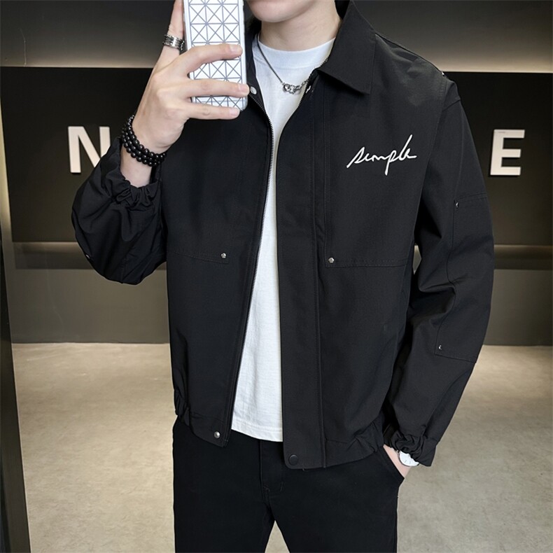 JK731-P702025秋季新款男士休闲夹克百搭潮流上衣外套,男装夹克,星座507A（原星座306B-2）