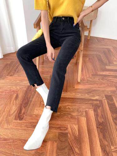 「现货」加绒小直筒又称烟管裤。，女装，T7