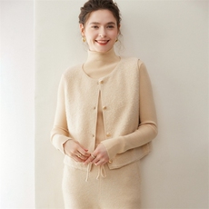 2025年秋季新款百搭女士毛巾圈无袖马甲，女装羊绒衫，纳丰羊绒