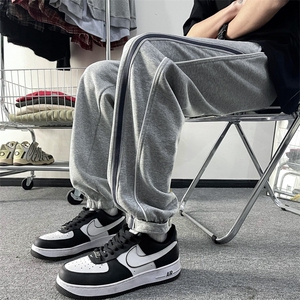 2024春季新款条纹运动裤男高街hiphop宽松直筒裤 现货K7690-P44图片