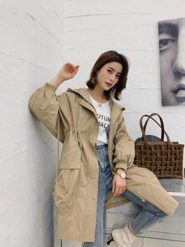 2021款春装欧版风衣，女装风衣，柚格