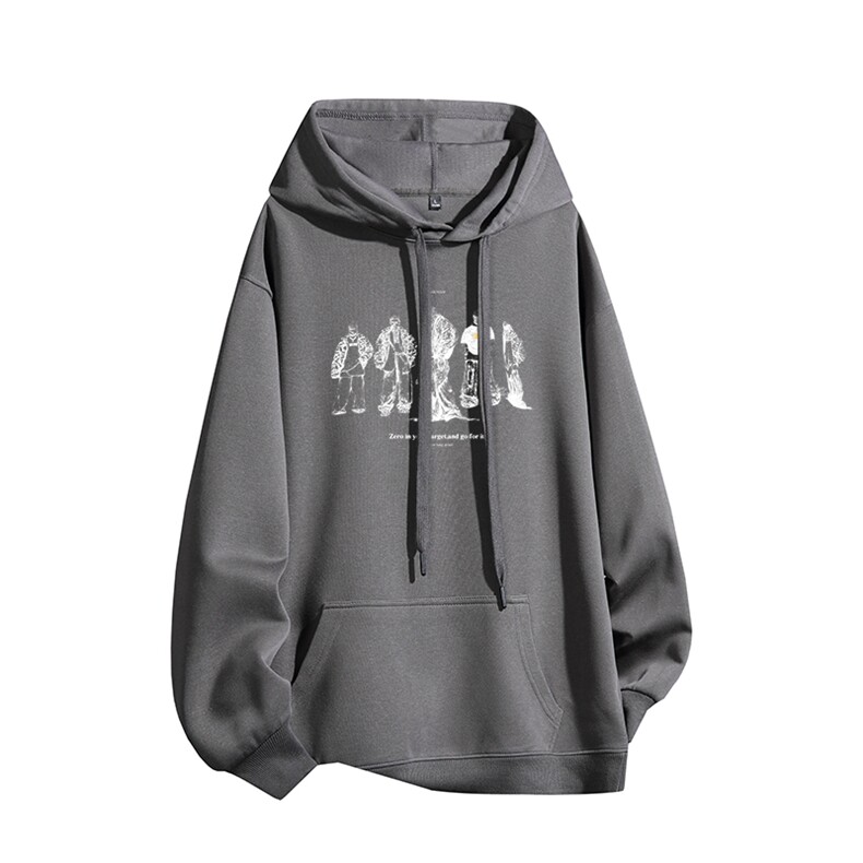 得物供货、复合重磅420克现货连帽卫衣宽松HD019-1-HML264-特P45,男装卫衣,电商019-1
