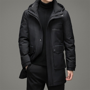 羽绒服男装中长款男士冬装外套2023新款连帽厚冬季ZELD9835-P325图片