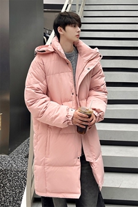 羽绒服男冬季新款港风宽松长款白鸭绒外套YR932-P170(控价228图片