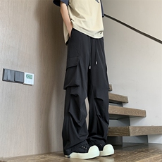 春夏冰丝破缝工装伞兵裤XZ604-K207-特P35控68，男装工装外套，星座604