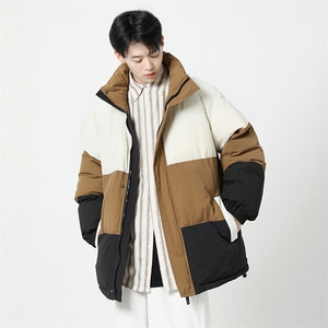 无影墙2026新品冬季宽松情侣装撞色棉衣棉服冬装加厚外套D007-P90图片